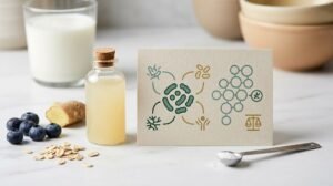 Probiotic label with strains and CFUs